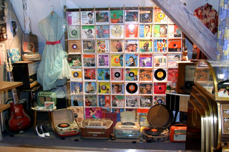 1950er Jahre Pettycoat, Schallplatten, Rockabilly